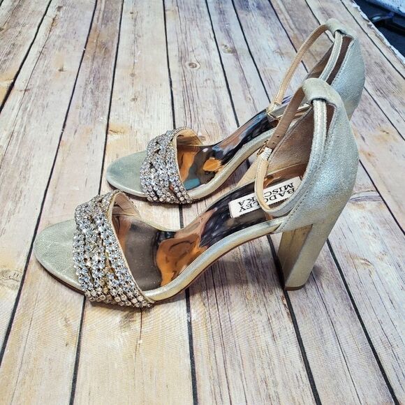 Badgley Mischka Tessa Crystal Embellished Sandal - Picture 10 of 14